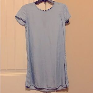 Denim shift dress